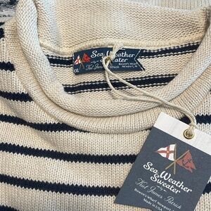 Kiel James Patrick Marina Striped Rollneck Sweater